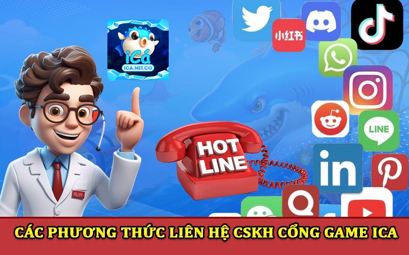 Liên hệ hỗ trợ iCa qua hotline và mạng xã hội trực tuyến